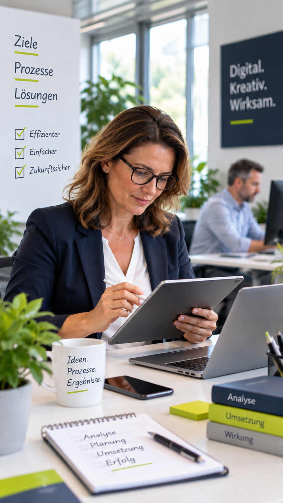 ideen digital analyse hochformat - Landingpage Digtalisierung und KI
