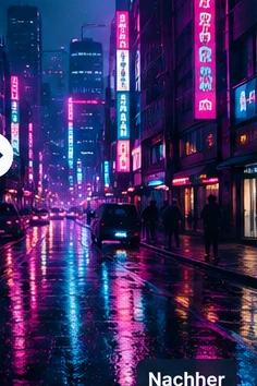 cyberpunk nachher - KI-Fotostudio